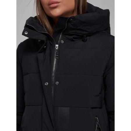 Coat insulated winter female, size 54, black color-12