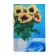 Diamond mosaic on a subframe with the full filling of Sunflower, 20 x 30 cm
