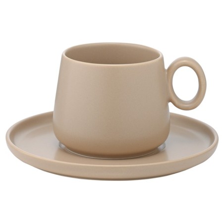 Tkano Essential Tea Set, 250 ml, 2 pcs, beige color-3