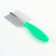 Combed double -sided "paws" with straight teeth, plastic pen, green