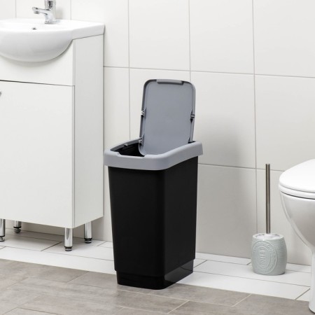 Garbage container "Twin", 25 l, color gray color-1