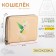 Lightning wallet, card for cards, for coins, beige color