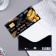 Envenue for money "for golden dreams!" gold, black background, 16.8x8 cm