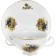 A cup with a saucer for the Bernadotte broth, decor "Hunting plots"