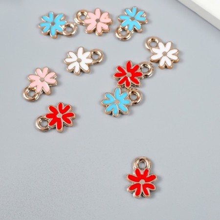 Decor for creativity plastic for metal "Chamomile" mix set 10 pcs 1.3x1.8 cm-1