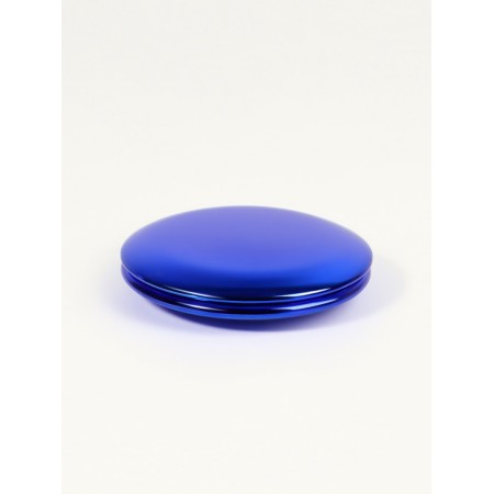 Mirror Warehouse Circle (2) C/Ficked up D6.5cm metallic plastic blue bag QF-3