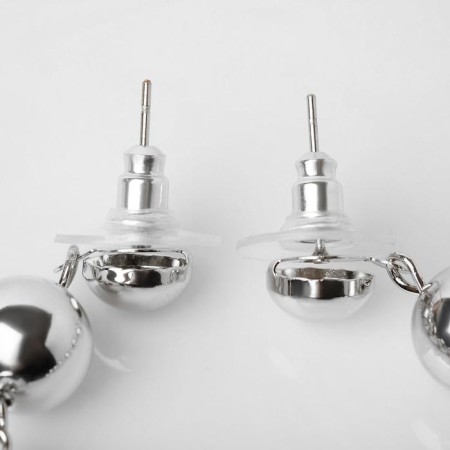 Hanging earrings "path" garland, color silver, 10 cm-1