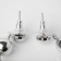 Hanging earrings "path" garland, color silver, 10 cm