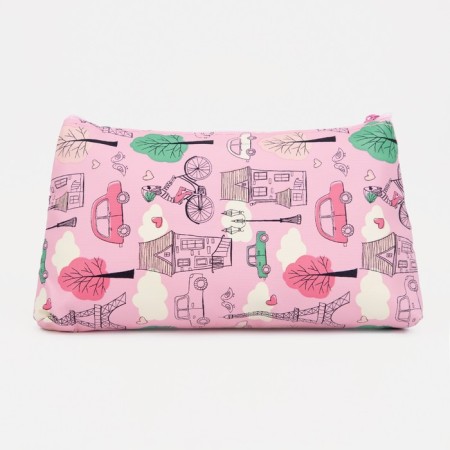 Lightning cosmetic bag, pink color-1