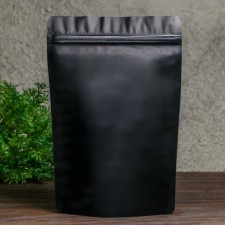 Package doy-pack, matte, black, 16 x 24 x 4 cm
