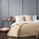 Kaspian set: covering 160 x 220 cm, pillowcase 40 x 40 cm - 2 pcs, beige color
