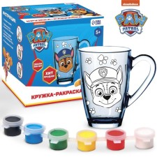 Glass mug painting, 300 ml 