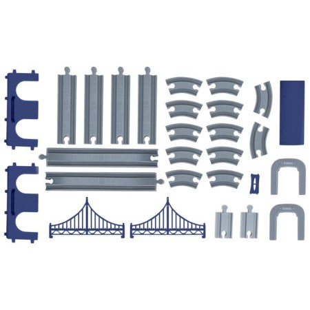 Railway for children "Police Party", 66 items, on batteries-5