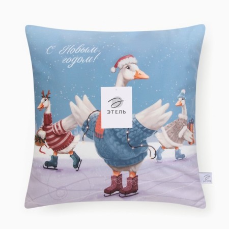 Case on the pillow Ethel "Geese", 40*40 cm, 100 p/e, velor-5