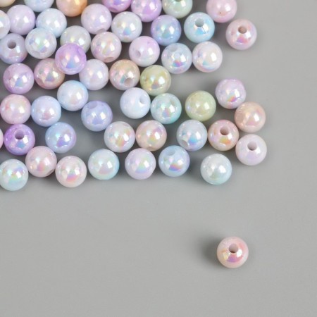 Beads for creativity plastic "Balls of pearl gradient" d = 0.6 cm set 100 pcs-1