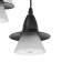 Economic light lamp 36081/5 5x40W E27, black 32x32x90 cm