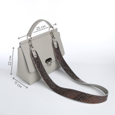 Women's bag Textura, messenger, medium size, color gray-1
