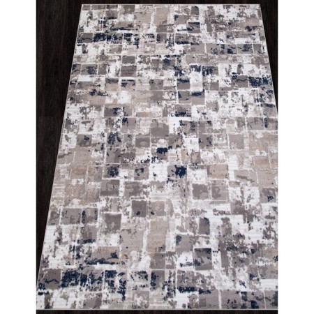 Rectangular carpet Merinos Richi, size 200x400 cm, color Gray-Blue