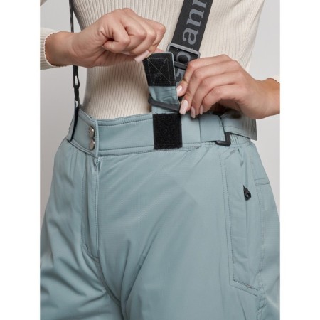 Semi-combinezone ski insulated female winter, size 48, color light gray-15