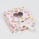 Gift box team with the window "Multi -colored hearts", 11.5 x 11.5 x 5 cm