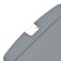 Badge horizontal, external 100x79 mm, internal 85x54 mm, silicone, gray