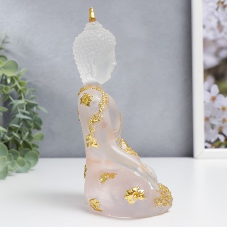 Souvenir Polystone "Buddha Varada Mudra - Greeting" Transparent 17x10x7 cm-1