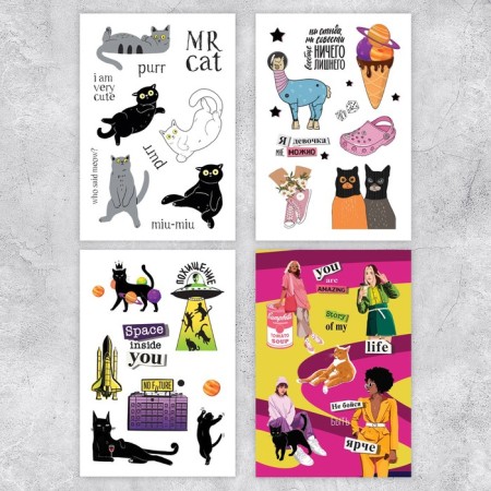 The Best Girl stickerbook, 8 sheets, 12 x 18 cm-2