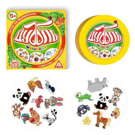 The board game to the reaction and attention "Dubbl. Combo ", 4 in 1, 5+-2