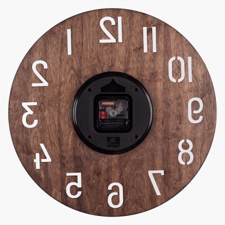 Watching clock, interior "nature", silent, d-40 cm-2