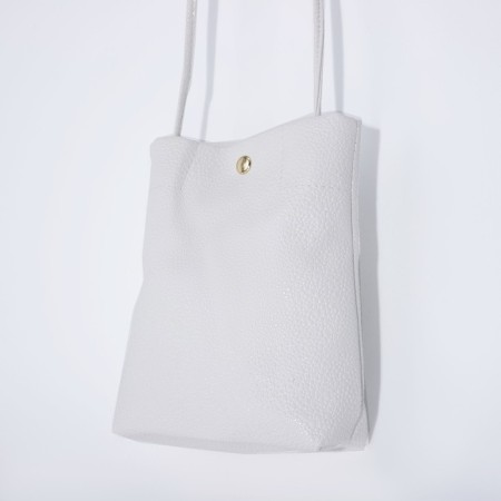 Cross-Body bag on the valve, white color-1