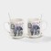 A set of ceramic mugs with spoons and stands "Lavender Bouquet", 2 items: 330 ml, Mix drawing