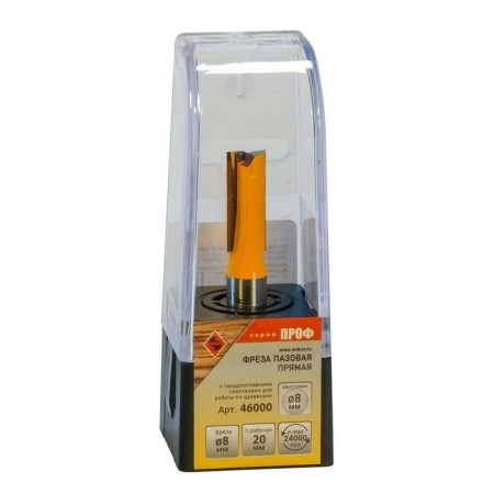 Frases groove Encor Prof 46000, straight, on wood, additional. plate, d = 8 mm, 8 x 20 mm-2