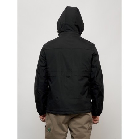 Sports male jacket, size 48, black color-11