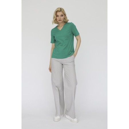 Women's T-shirt with a V-neck, size 54-2