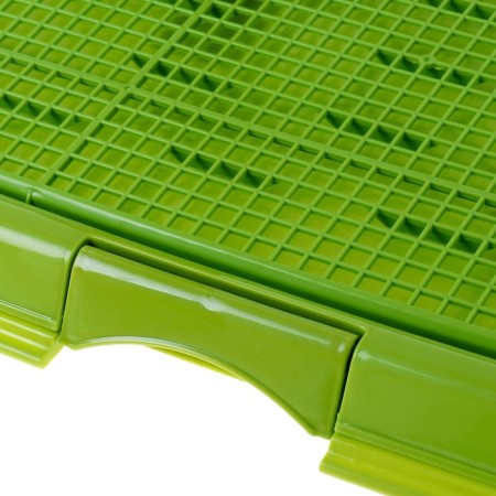 The toilet is multifunctional (under a diaper, with a removable grid), 49x36.5x4 cm, green-1