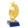 The award figure "Star with a man", the plastic stand is blue, 15 x 6.3 x 6.3 cm.