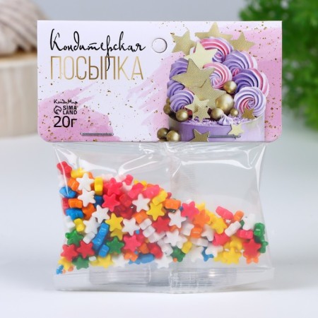 Confectionery sprinkling "enchanting star", mix, 20 g-1