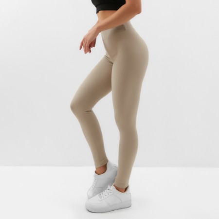 Leggings Sports Women's Minaku Beige Color, size 48-1