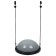 Half -sphere Bosu is gymnastic, with a pump, 46x20 cm, gray color