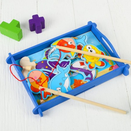 Fishing "Water World", 12 elements + 2 fishing rods