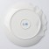 Ceramic dish for serving “marble”, white-blue, 27 cm, white color