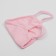 Mask for the face is reusable of 100 % cotton, 2-layer, pink, 19 x 13 cm