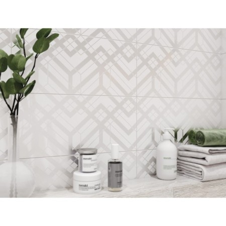 Wall insert alrami Gray geometry 20x44-1