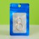 SIP-LOK package with a window, with Euroslot, blue, 9.5 x 5.5 cm
