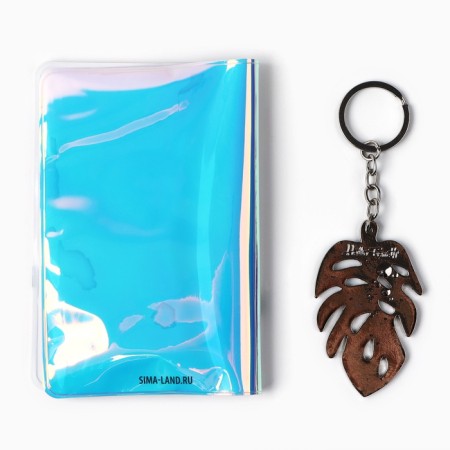 Antique set, cover for passport and keychain-4
