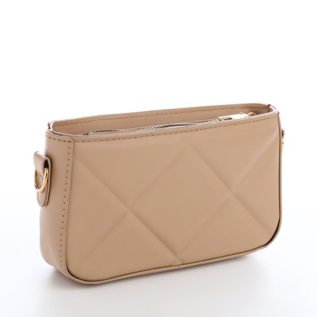 Cross-Bodi Bag on a zipper, beige color-4