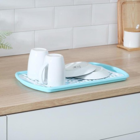 Battle with a liner for drying dishes, 40 × 24 cm, color mix-3