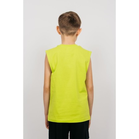 T -shirt for a boy, height 140 cm, light green color-1