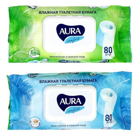 Wet toilet paper Aura, 80 pcs.-1