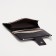 Women's wallet on the button, black color